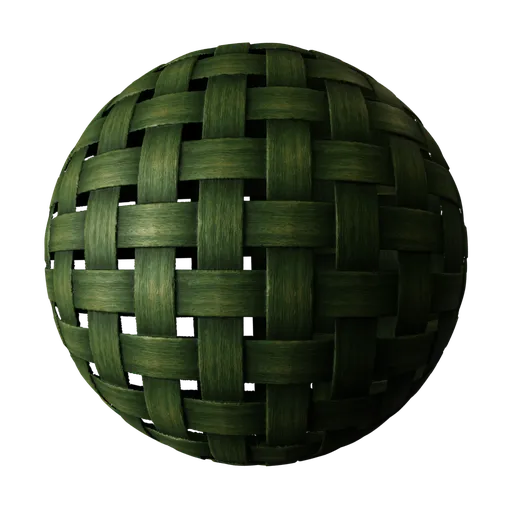 Rattan Weave Green