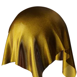 Gold translucent fabric