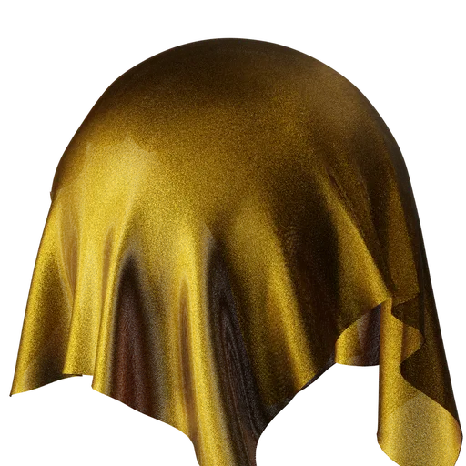 Gold translucent fabric