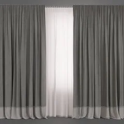 Curtains with sheer