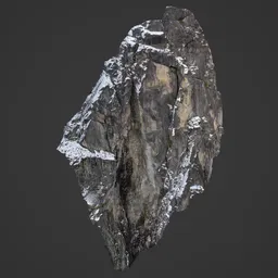 Rock Cliff Winter Photoscan