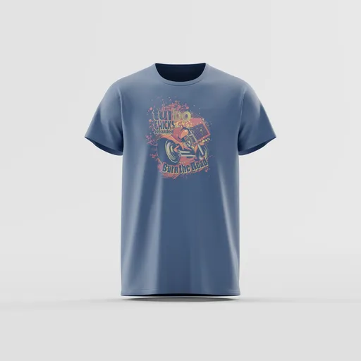 Burn The Road Motorcycle Tee