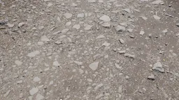 Detailed texture of 3D modelled soil and stone surface made for Blender.