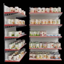 Arranged Raw Store Display