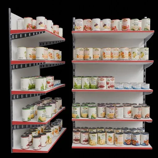 Arranged Raw Store Display