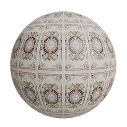Luxury marble inlay floor