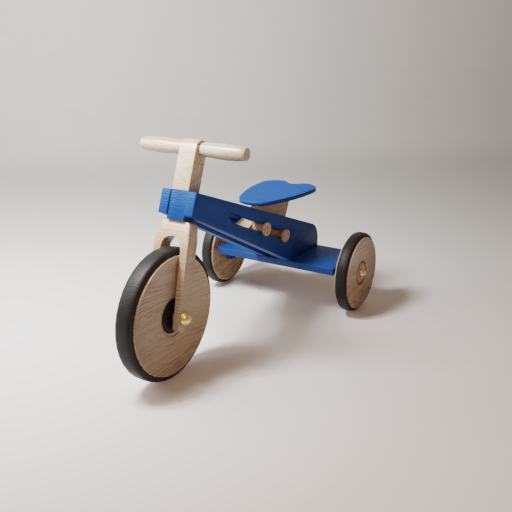 BlenderKit 3D model Wooden tricycle for children in category Transport