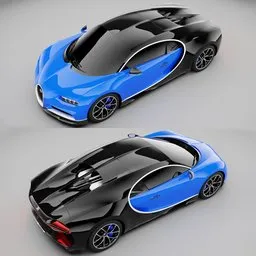 Bugatti Chiron 2017 (Rigged)