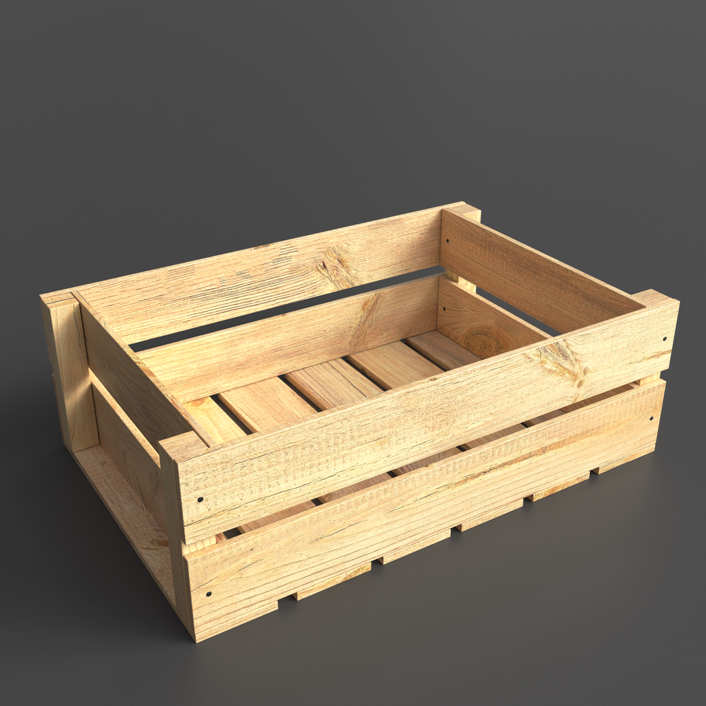 Wooden crate | Containers models | BlenderKit