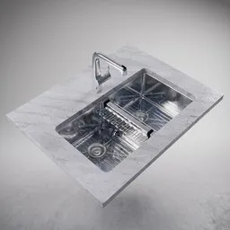 Double Bowl Kitchen Sink 81x46 cm