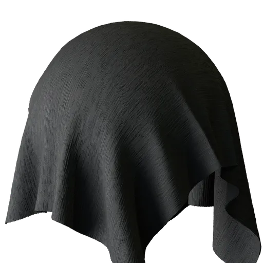 Black Pleated Fabric