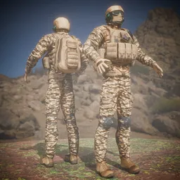 Military Character (GameReady)