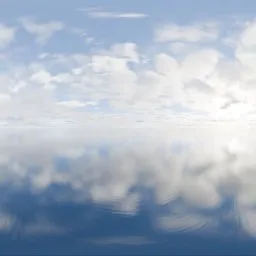 Bright Cloudy Sky Reflection