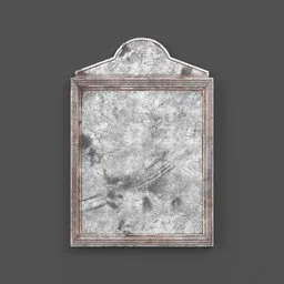 Detailed 3D model of an aged wooden notice board, high-quality texture, ideal for historical 3D rendering in Blender.