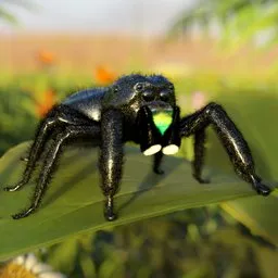 Jumping spider (IK rigged)