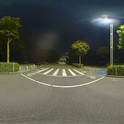 Night intersection
