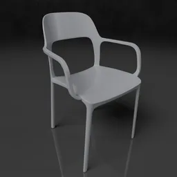 Simple plastic chair