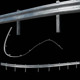 Unmodified Shapeable Highway Guardrail