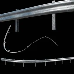 Unmodified Shapeable Highway Guardrail