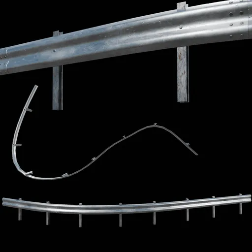 Unmodified Shapeable Highway Guardrail