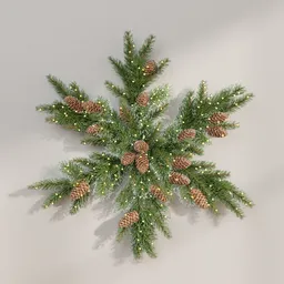 Snowflake Pine Star