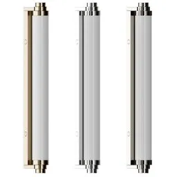 "Vienna Wall Light by Decor Walther: a modern and sleek fixture with an ultra-slim body, metal pole, and exquisite details in a cinnamon skin color. Perfect for adding sophistication to your space. 3D model created in Blender 3D."