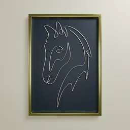 Luxury Horse Picture Frame
