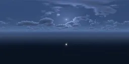Cloudy night sky with HDRIs