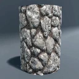 Stone Cylinder Post Pillar Boulder