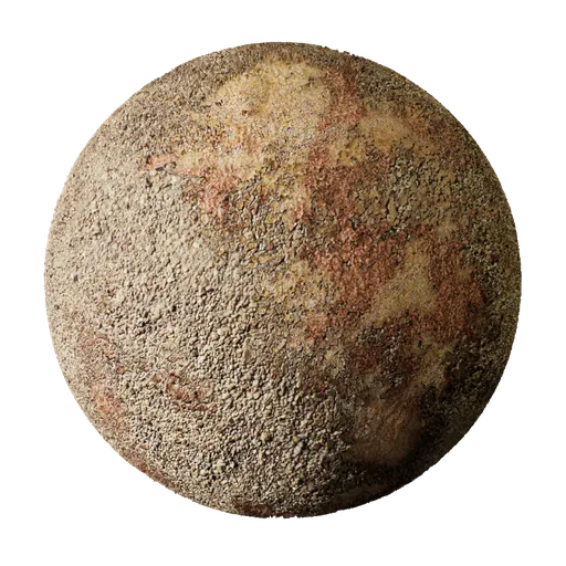 High-quality 2K PBR dirt material, ideal for Blender 3D and other apps, featuring a realistic soil texture with procedural elements.