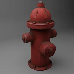 Old Red Fire Hydrant