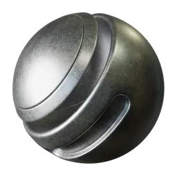 Highly detailed galvanized PBR metal texture for 3D rendering in Blender, ideal for aging surfaces.