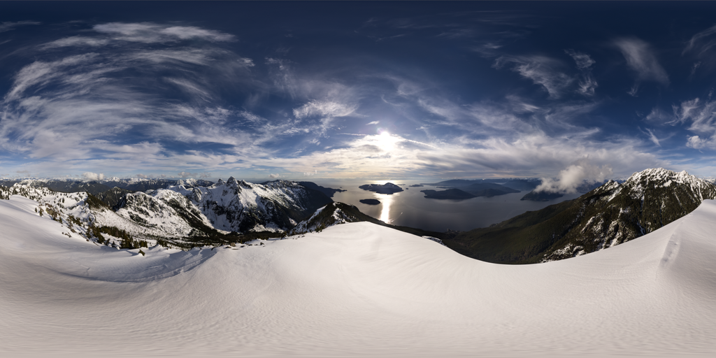 Snow Mountain Top Sunny Day | Nature HDRis | BlenderKit