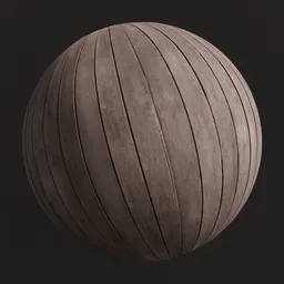 Detailed 4K PBR wood planks texture for Blender 3D and other modeling software.