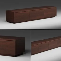 Modern TV Stands,Brown Solid Wood