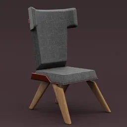 Low poly game chair