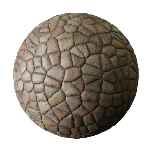 High-quality PBR simple rock texture for 3D exterior modeling in Blender and various applications.