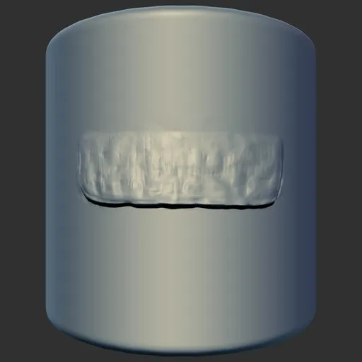Detailed reptile skin effect sculpting brush for 3D modeling, compatible with Blender software.
