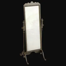 Rectangular Cheval Mirror Black