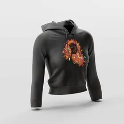 Monarch Bloom Butterfly Hair Hoodie