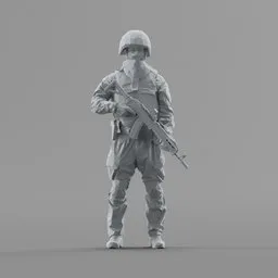 Lowpoly People SWAT Soldier