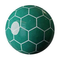Green Hexagon Ceramic Tiles