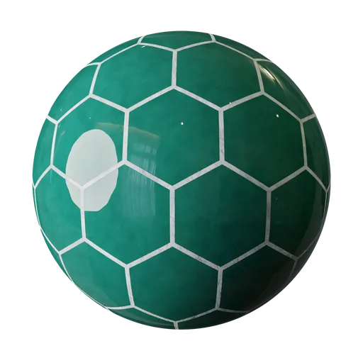 Green Hexagon Ceramic Tiles