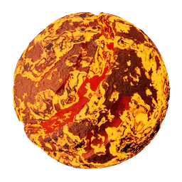 Flowing Molten Lava