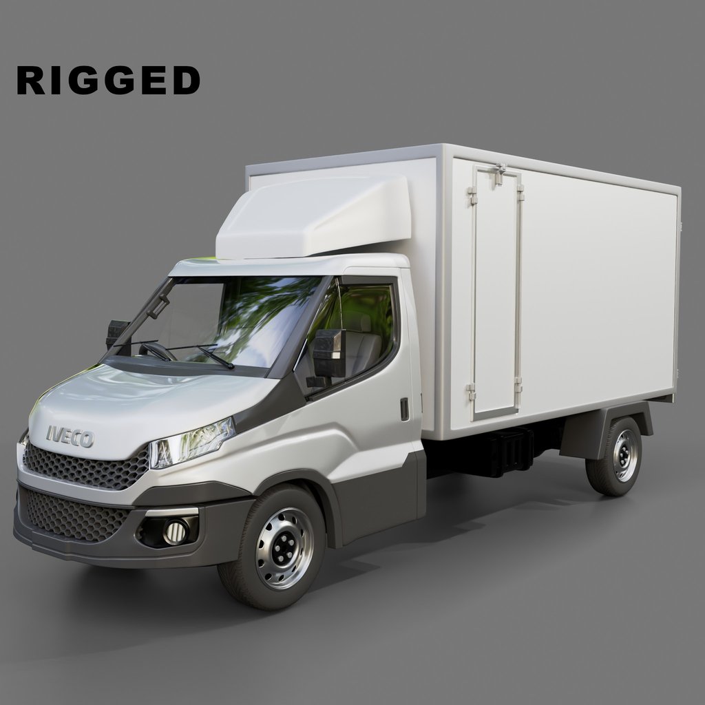 Iveco Daily Box Truck | Trucks models | BlenderKit
