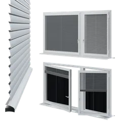 Window with working blinds