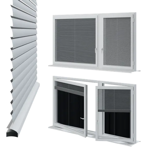 Window with working blinds