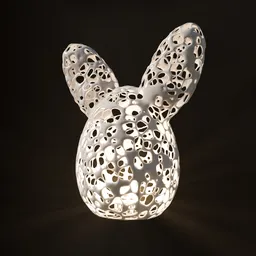 Abstract Easter Bunny Decoration Vase