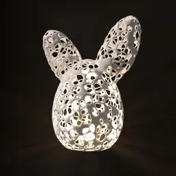 Abstract Easter Bunny Decoration Vase