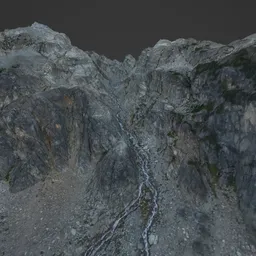 Rocky Mountain Cliff Side